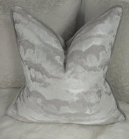 PIPED Heavenly Cloud Silver Luxury Cushion Cover Gorgeous fabric