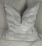 PIPED Heavenly Cloud Silver Luxury Cushion Cover Gorgeous fabric