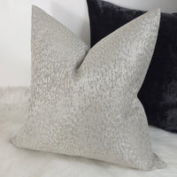 ANTELOPE PARCHMENT / TAUPE DOUBLE SIDED GLAMOROUS BOUTIQUE STYLE CUSHION COVER