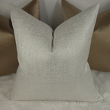 Glimmer Luxury Ivory Silver Specks Handmade Cushion Cover