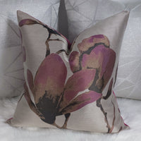 Harlequin "LOTUS in Magnolia Handmade Cushion Cover VELVET Reverse