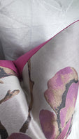 Harlequin "LOTUS in Magnolia Handmade Cushion Cover VELVET Reverse