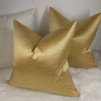 SET OF 2 Pampas Buttermilk Gold Cushion Cover