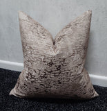 Sofia Mocha Textured Chenille  Luxury Cushion Cover