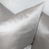 Valetta Luxurious Cotton Satin Chalk Cushion Cover