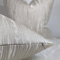 Colby Champagne Cushion Cover Luxurious Textured Satin