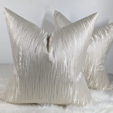 Colby Champagne Cushion Cover Luxurious Textured Satin