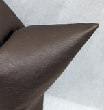 Chocolate Brown Luxury Cushion cover Bold Textured Satin Fabric