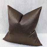 Chocolate Brown Luxury Cushion cover Bold Textured Satin Fabric