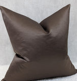 Chocolate Brown Luxury Cushion cover Bold Textured Satin Fabric