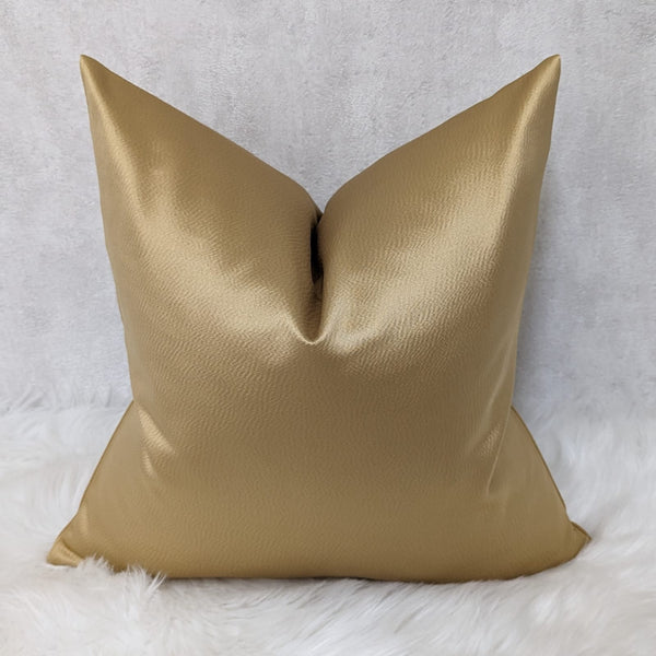Gold Cushion Cover Montpellier Beautiful Textured Satin