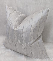 Silver Abstract design Luxury Cushion Cover