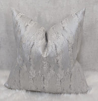Silver Abstract design Luxury Cushion Cover