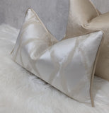 Hestia Ivory & Champagne Diamond Cushion Cover