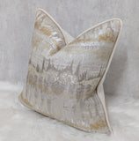 INCA CREAM GOLD PIPED Cushion Cover