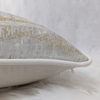 INCA CREAM GOLD PIPED Cushion Cover