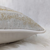 INCA CREAM GOLD PIPED Cushion Cover
