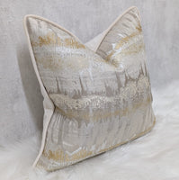 INCA CREAM GOLD PIPED Cushion Cover