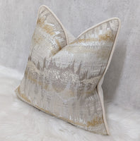 INCA CREAM GOLD PIPED Cushion Cover