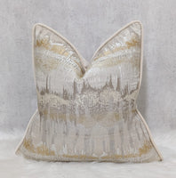 INCA CREAM GOLD PIPED Cushion Cover