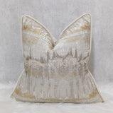 INCA CREAM GOLD PIPED Cushion Cover