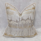 INCA CREAM GOLD PIPED Cushion Cover