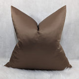 Duchess Copper Bronze Plain Satin Luxury Cushion Cover