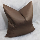 Duchess Copper Bronze Plain Satin Luxury Cushion Cover