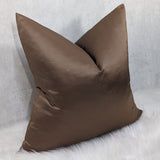 Duchess Copper Bronze Plain Satin Luxury Cushion Cover