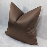 Duchess Copper Bronze Plain Satin Luxury Cushion Cover