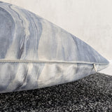 Prestigious Textiles Marble Lava Platinum, Velvet Fabric Handmade Cushion Cover