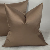 Duchess Copper Bronze Plain Satin Luxury Cushion Cover