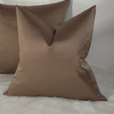 Duchess Copper Bronze Plain Satin Luxury Cushion Cover