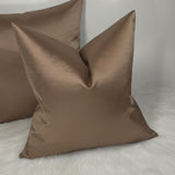 Duchess Copper Bronze Plain Satin Luxury Cushion Cover