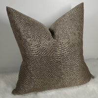 Luxury Art Mosaic Bronze Cushion Cover Brown and Gold