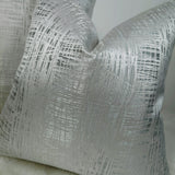 Gorgeous Textured Cushion Cover Luxurious Satin Dove Silver