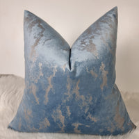 Dusty Sky Blue Cushion Cover Handmade