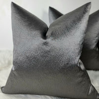 Anshu Graphite / Grey / Steel Luxury Home Cushion Cover for sofa bed or chair