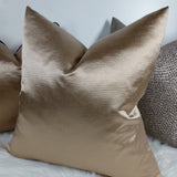 Luxury Satin Cushion cover Champagne Gold Fabric, Elegant home decor