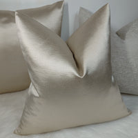 Luxury Satin Cushion cover Champagne Fabric, Elegant home decor