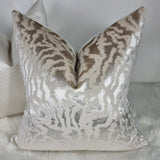 Harlequin Seduire Oyster/Pearl Handmade Cushion Cover Animal Print.