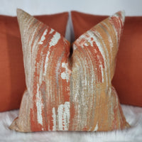 Latour Abstract Elegance: Pumpkin Spice Cushion Cover