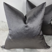 Anshu Graphite / Grey / Steel Luxury Home Cushion Cover for sofa bed or chair