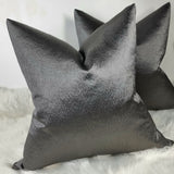 Anshu Graphite / Grey / Steel Luxury Home Cushion Cover for sofa bed or chair