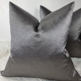 Anshu Graphite / Grey / Steel Luxury Home Cushion Cover for sofa bed or chair