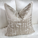 Ivory piped Lustrous in Champagne Gold Cushion Cover