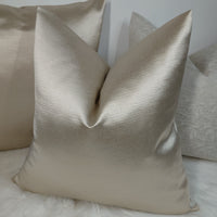 Luxury Satin Cushion cover Champagne Fabric, Elegant home decor