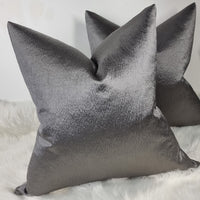 Anshu Graphite / Grey / Steel Luxury Home Cushion Cover for sofa bed or chair