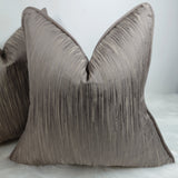 Self Piped Cushion Cover Mole Cherlwell Sanderson Fabric Handmade Luxury Ripple effect