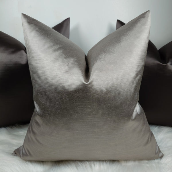 Pampas Zinc / Grey  in High Quality Cotton Satin finish
Luxury Cushion Cover